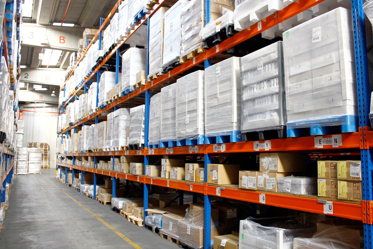 Almacenamiento logístico de productos
